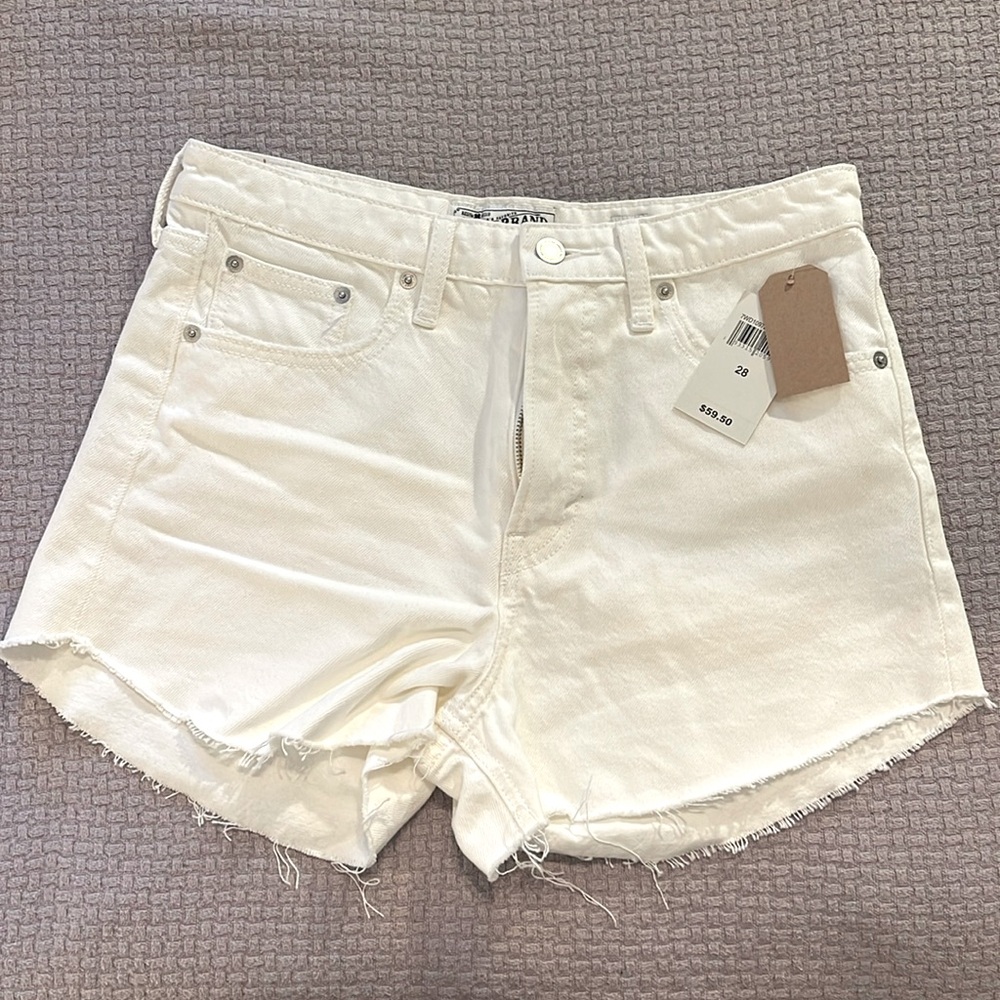 NWT White Denim Shorts
